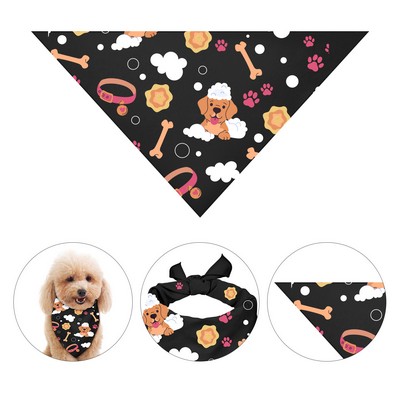 Polyester Full Color Dog Triangle Bandana