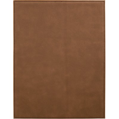 10-1/2" x 13" Dark Brown Laserable Leatherette Plaque