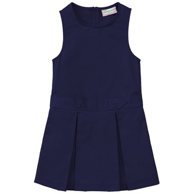 Classroom Uniforms Girls Plus Kick Pleat Jumper Dress