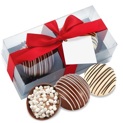 Hot Chocolate Bomb Gift Box - Original Flavor - 2 Pack - Classic Milk & Classic White