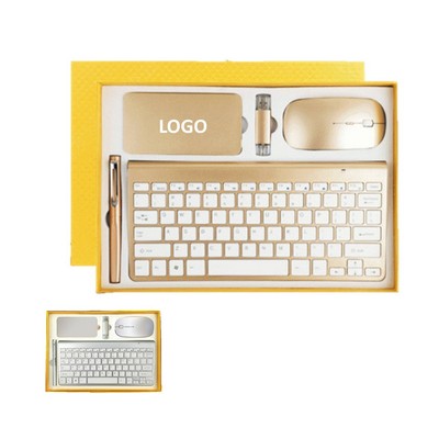 Business Gift Set Keyboard Power Bank Pen Mouse Usb Drive