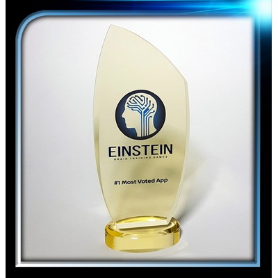 Gold Executive Acrylic Award (3 1/2" x 7" x 3/4") with base