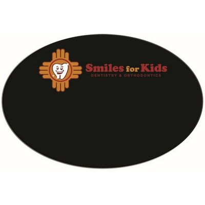 Plastic Black Reusable Name Badge 2 x 3"