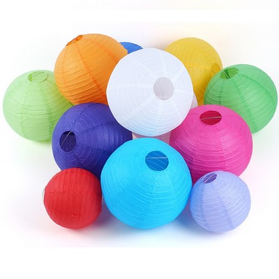 12 Inches Colorful Round Paper Lantern