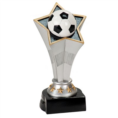 7" Soccer Rising Star Resin