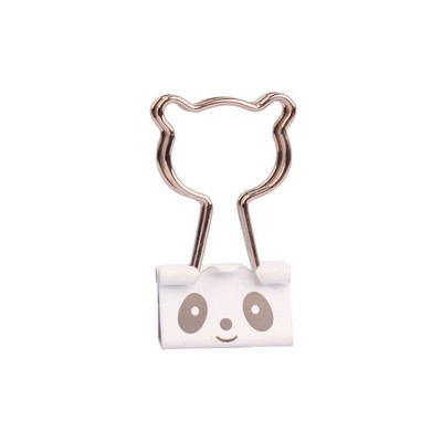 Cartoon Bear Shaped Metal Binder Clip Paper Clamp