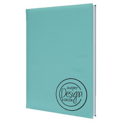 Teal Faux Leather Sketch Book, 7" x 9 3/4"