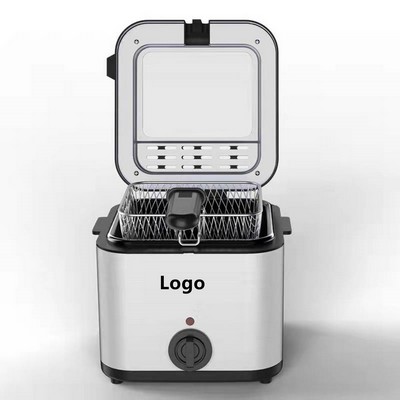 Household Commercial 2.5L Deep Fryer with Frying Basket