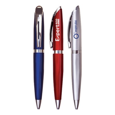 Slant Top Twist Action Ballpoint Pen