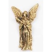 Angel w/Horn Stock Casting Lapel Pin