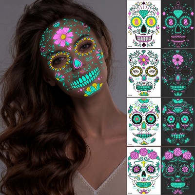 Glow In The Dark Tattoo Temporary Makeup