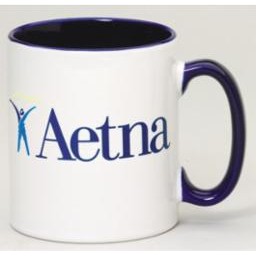 11 Oz. Two Tone Blue Sublimated Mug