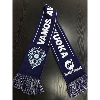 Custom Soccer Knitted Scarf w/Fringe