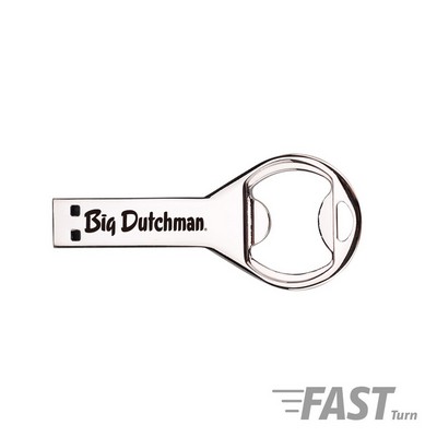 Colona Stainless Steel Bottle Opener USB Flash Drive-128MB