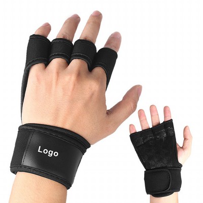 Ventilated Weight Lifting Gloves with Wrist Support