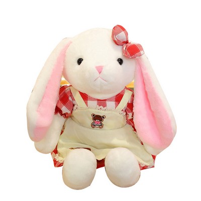 Adorable Plush Big Ears Rabbit WIth Dress