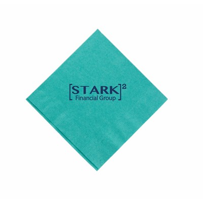 Teal Lagoon Blue 3 Ply Beverage Napkins