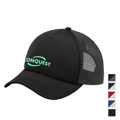 Port Authority ® 5-Panel Twill Foam Trucker Cap