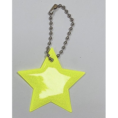 Star Shape Reflective Keytag