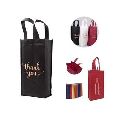 Two Bottle Wine Tote Bag Non-woven Bag