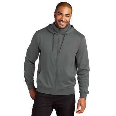 Port Authority® Smooth Fleece Hooded Jacket