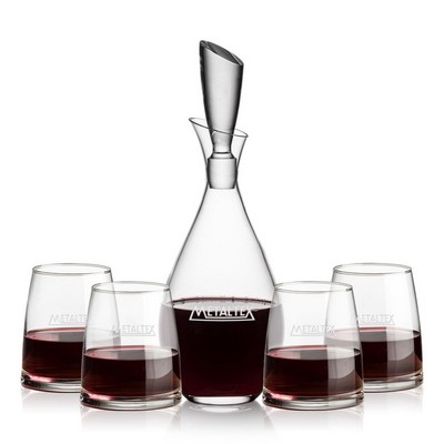 Juliette Decanter & 4 Telford Stemless Wine