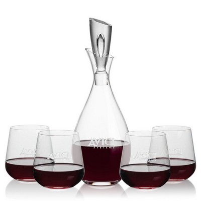 Juliette Decanter & 4 Howden Stemless Wine