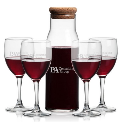 Aviston Carafe & 4 Carberry Wine