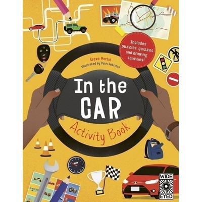 In the Car Activity Book (Includes puzzles, quizzes and drawing activities!