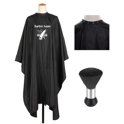 Professional Barber Cape With Neck Duster Brush