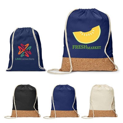 5 oz. Cotton/Cork Drawstring Backpack