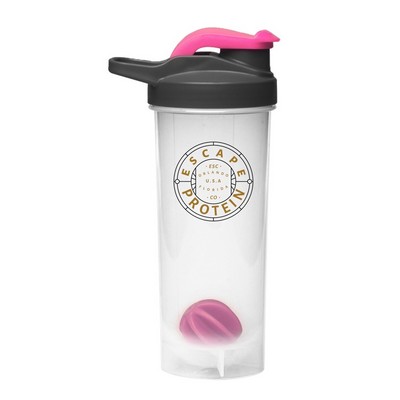 24 oz. Plastic Shaker (2 Color Imprint)