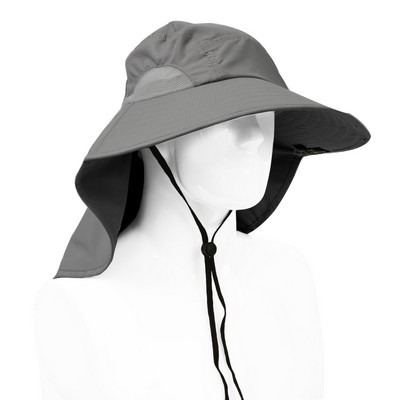 Neck Flap Wide Brim Outdoor Sun Blocker Hat