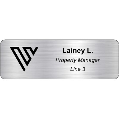 Engraved Logo 1"x3" Logo & 3 Lines of Engraving