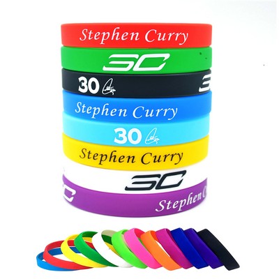 Color Filled Silicone Wristband