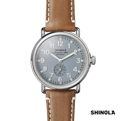 Shinola® Runwell Watch - 41mm Slate Blue/Tan