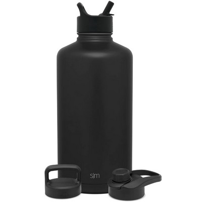 128oz Summit Water Bottle with Straw Lid, Chug Lid, and Handle Lid