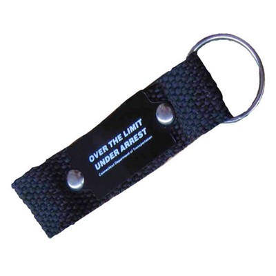 Polyester Short Lanyard with Aluminum Label