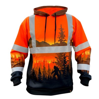 Wildland Sasquatch Orange ANSI Class 3 Type-R Safety Hoodie