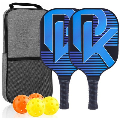 Carbon Fiber Pickle ball Paddle Set in a Bag