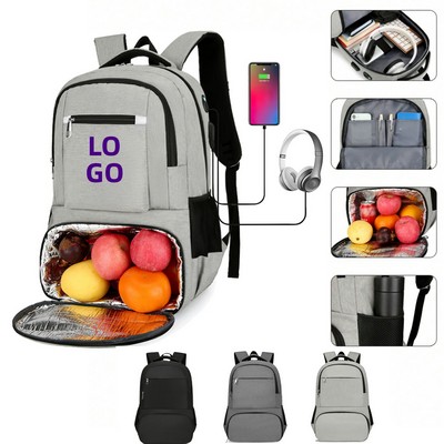 Laptop Backpack with Insulated Cooler