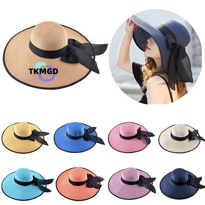 Women Sun Straw Hat Wide Brim