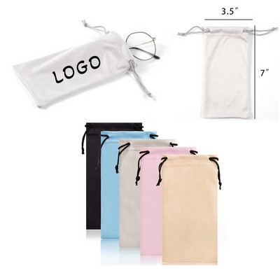 Microfiber Pouch w/Drawstring