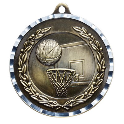 Basketball Diamond Cut Medal