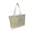 Burlap Canvas Open Tote