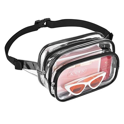 Clear 3 Pockets Fanny Pack