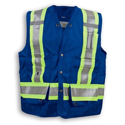 150D Royal Blue Econo Surveyor Vest