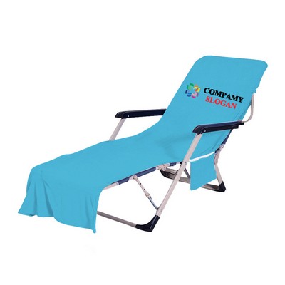 Beach Chair Cover with Side Pockets