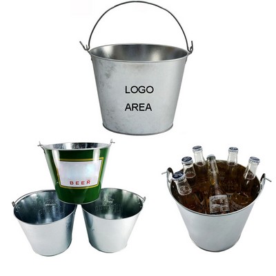 170 Oz. Tin Ice Bucket w/Loop Handle