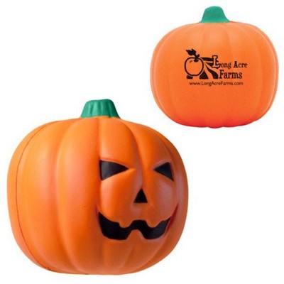 Custom Pumpkin Lantern Shaped Stress Ball